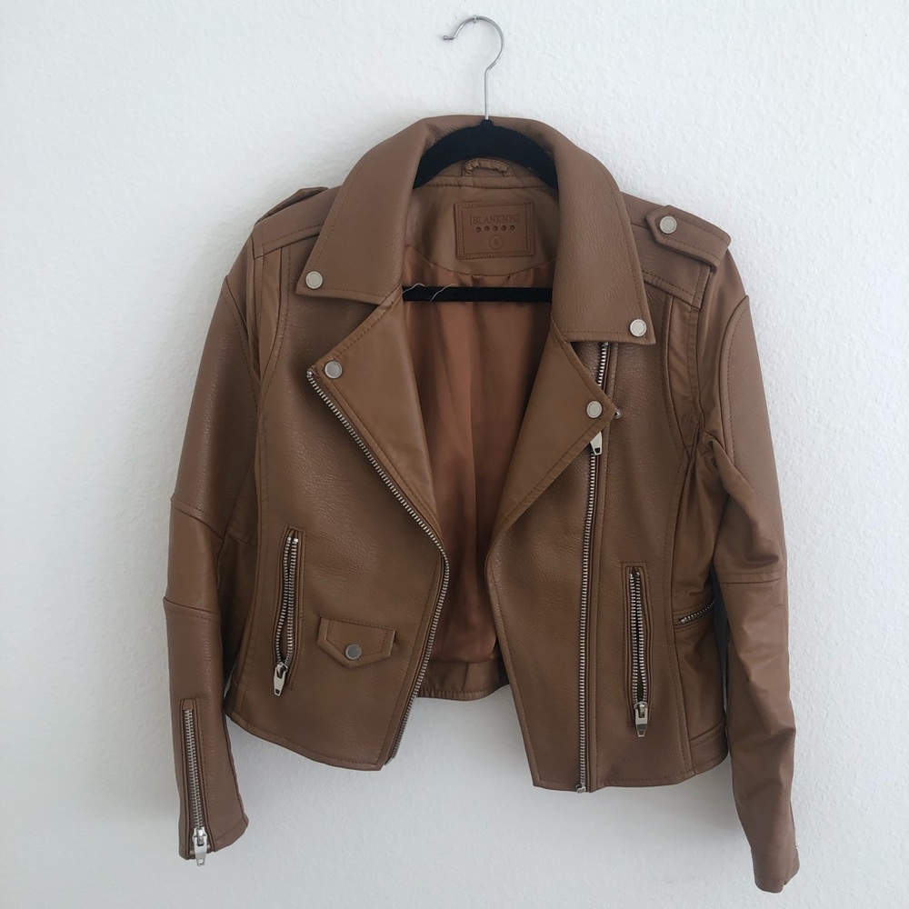 BLANKNYC Moto Vegan Leather Jacket